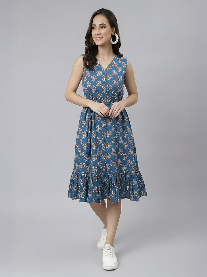 Blue Midi Dress
