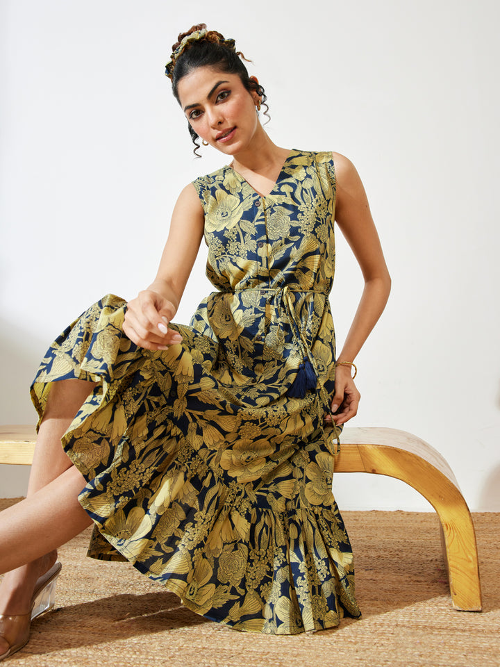 Blue Midi Dress