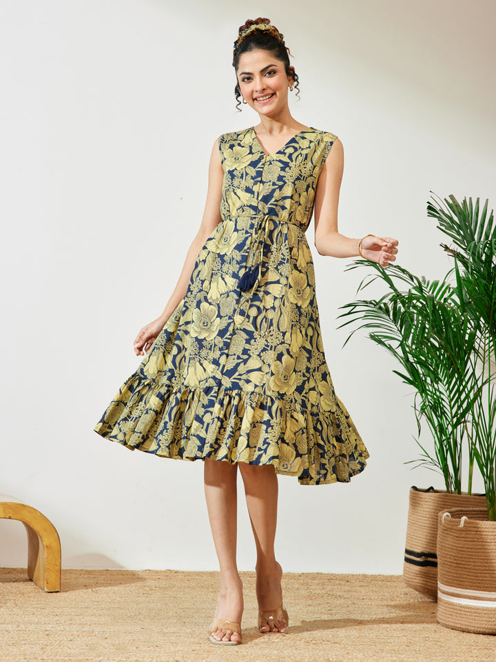 Blue Midi Dress