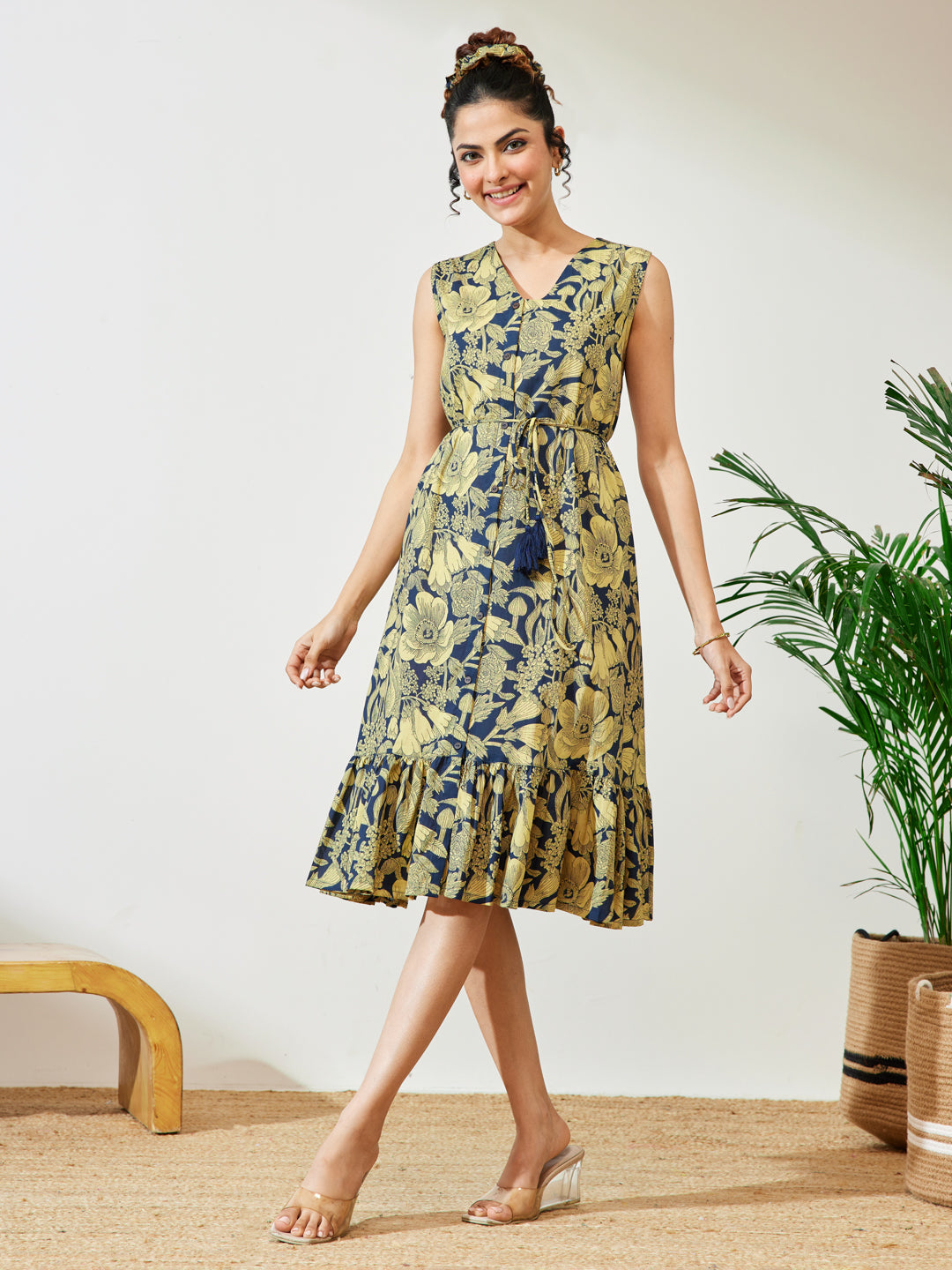 Blue Midi Dress