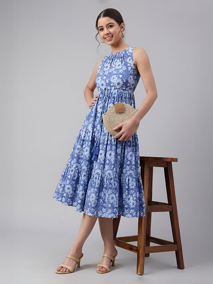 Blue Midi Dress
