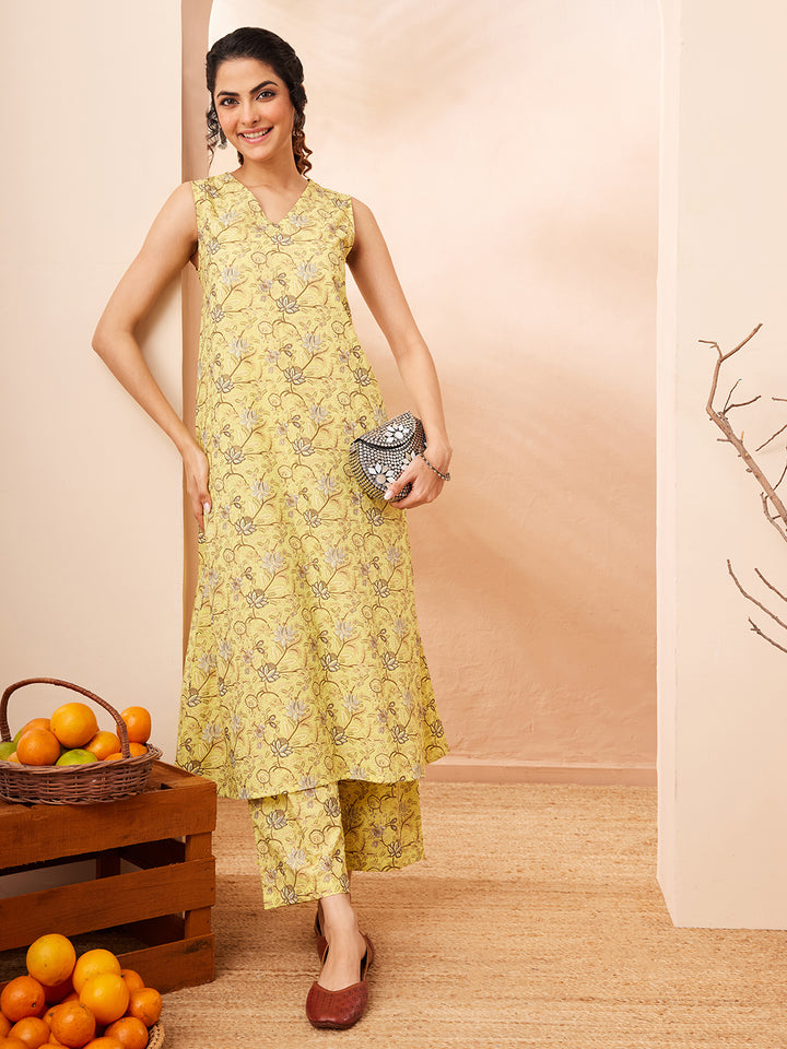 Yellow 2-Piece Kurta Set