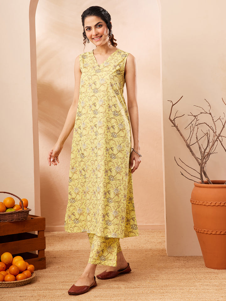 Yellow 2-Piece Kurta Set