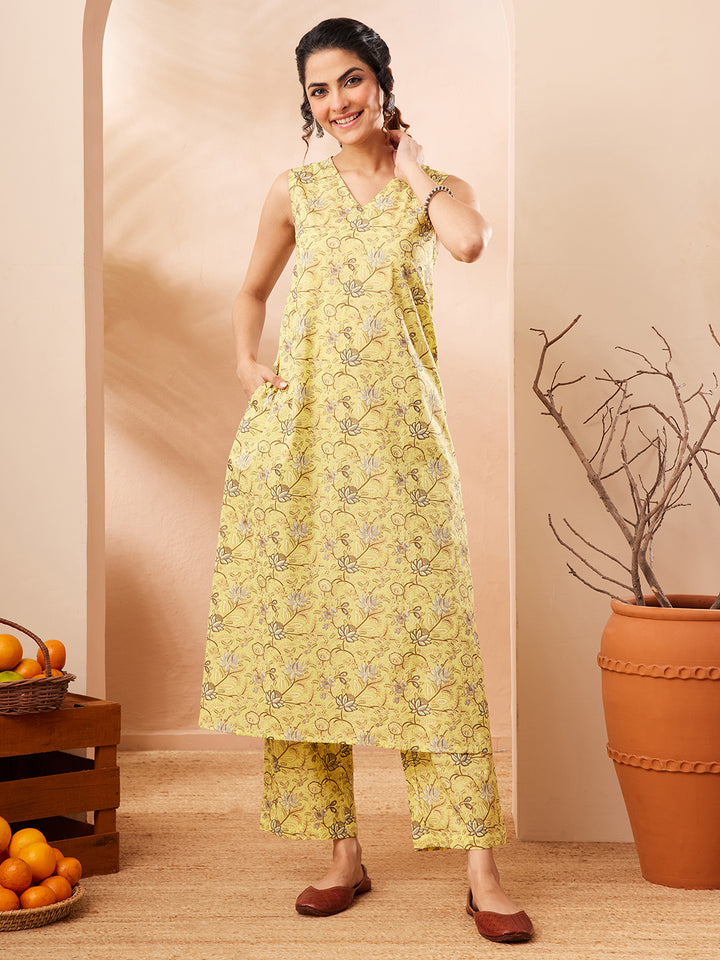 Yellow 2-Piece Kurta Set