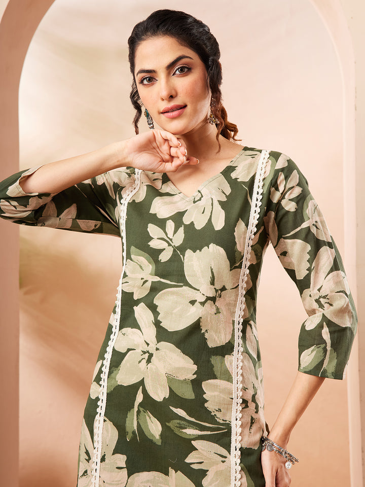 Green 2-Piece Kurta Set