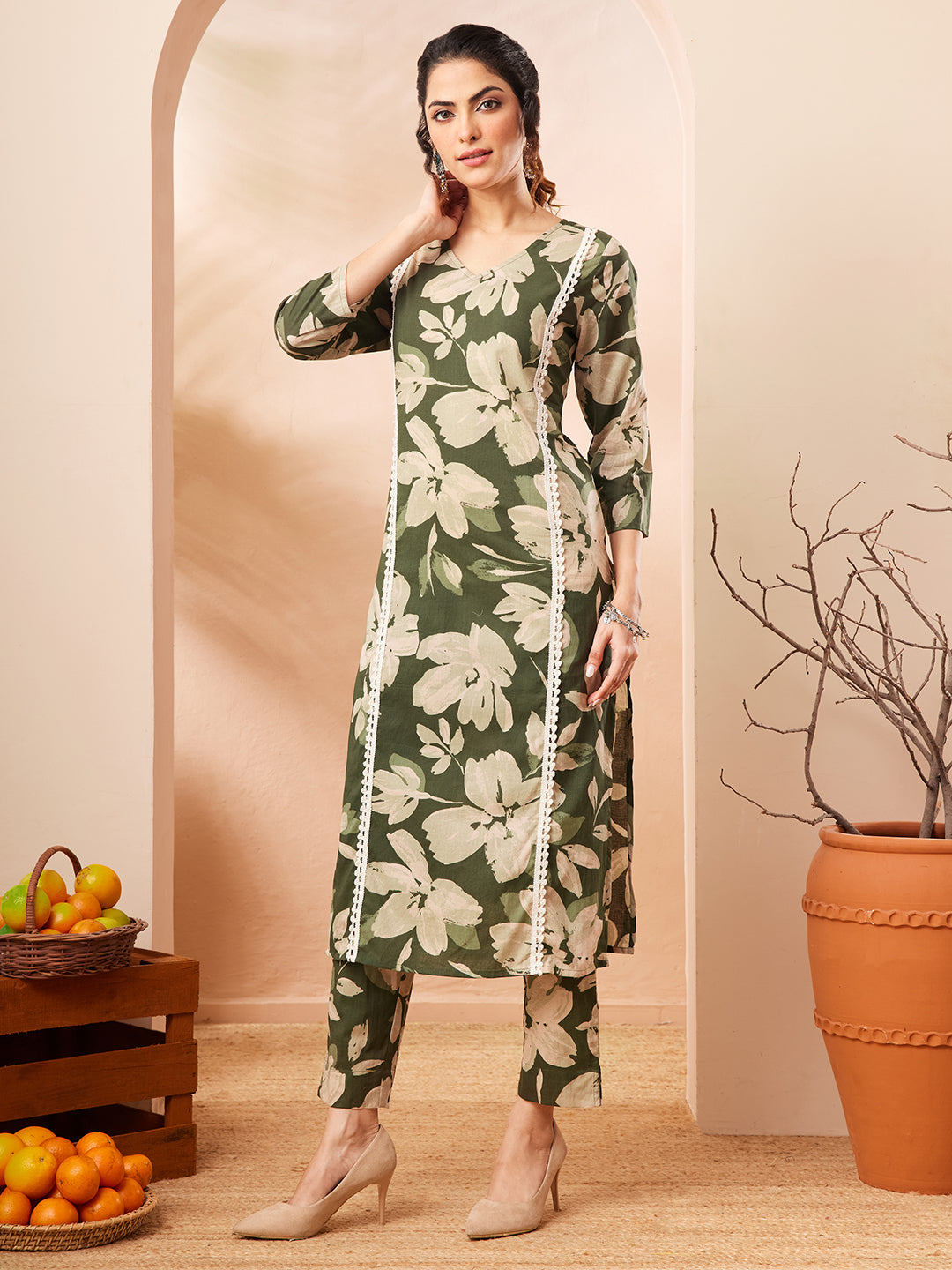 Green 2-Piece Kurta Set