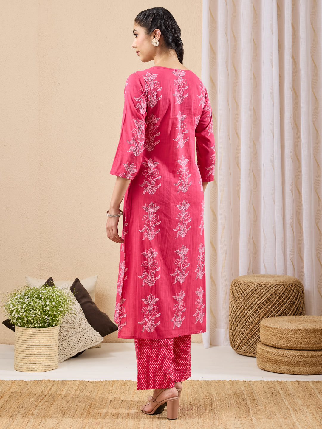 Pink 2-Piece Kurta Set