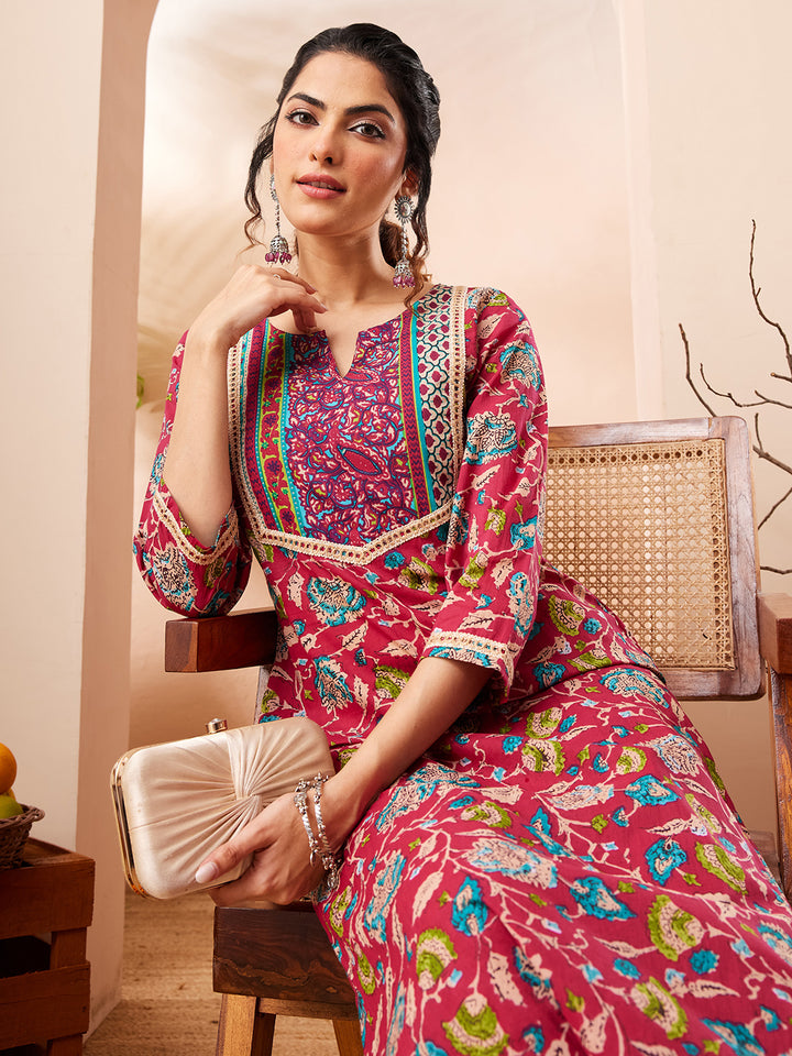 Pink 2-Piece Kurta Set