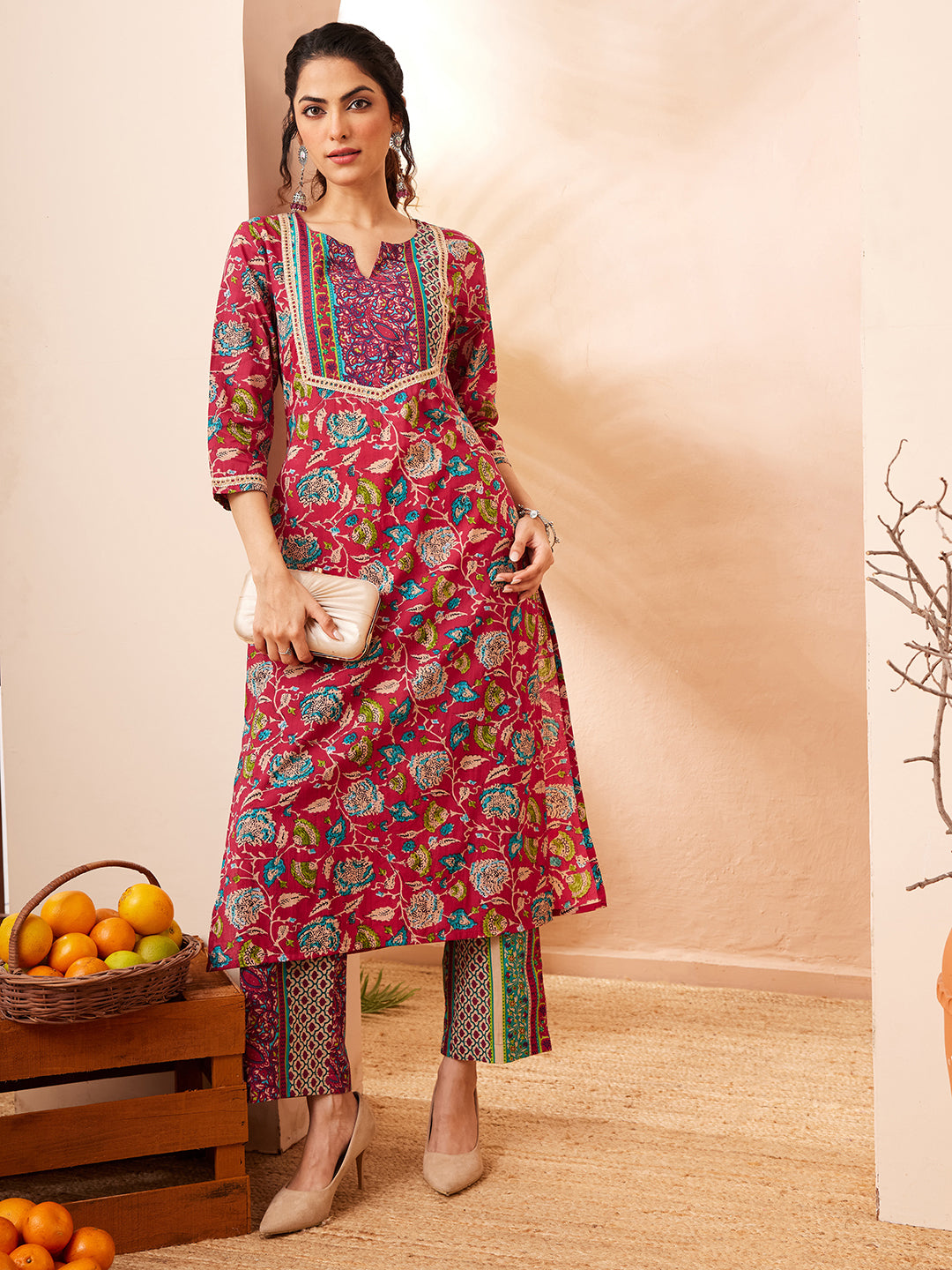 Pink 2-Piece Kurta Set