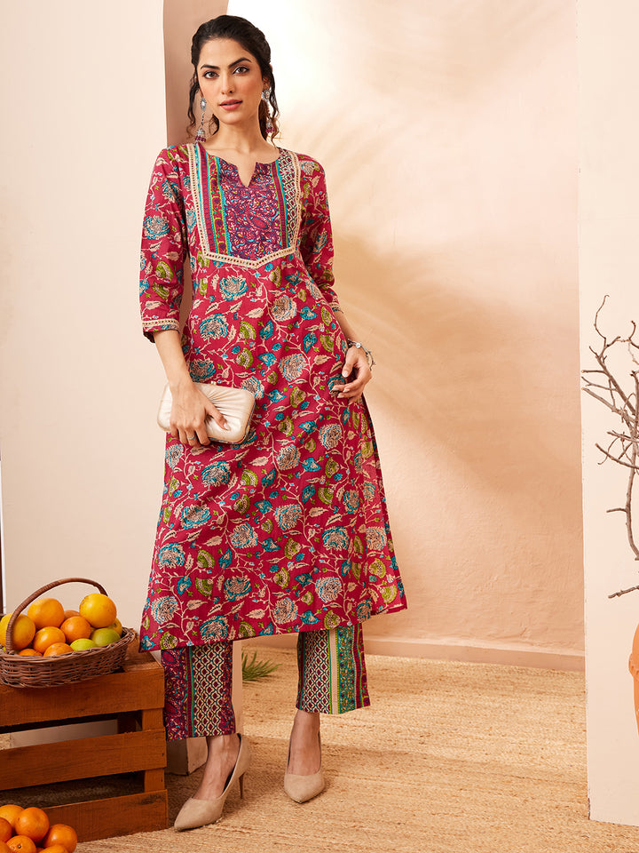 Pink 2-Piece Kurta Set