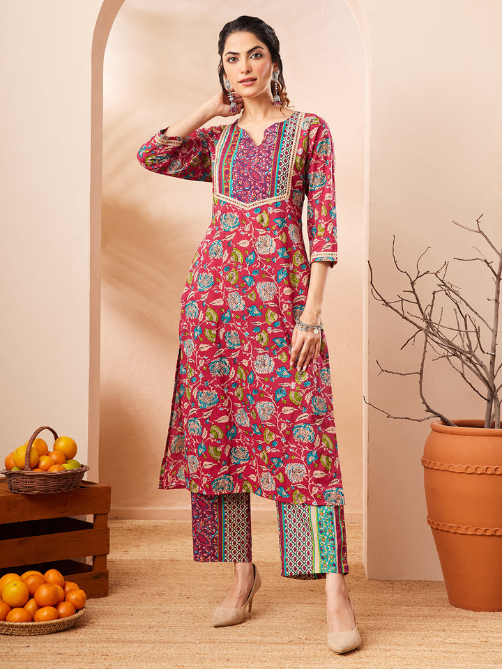 Pink 2-Piece Kurta Set
