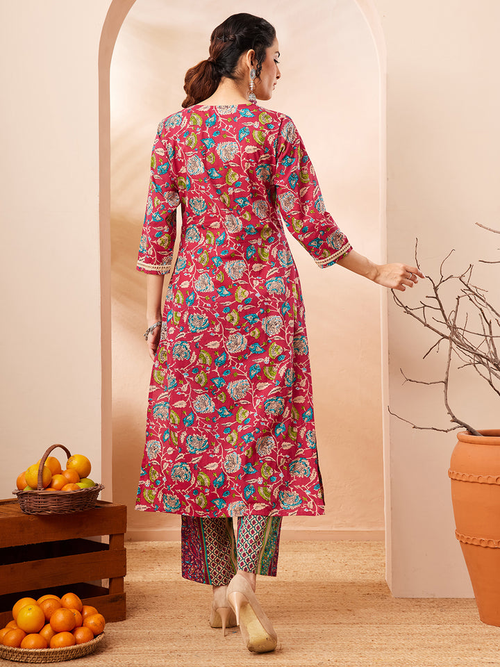 Pink 2-Piece Kurta Set