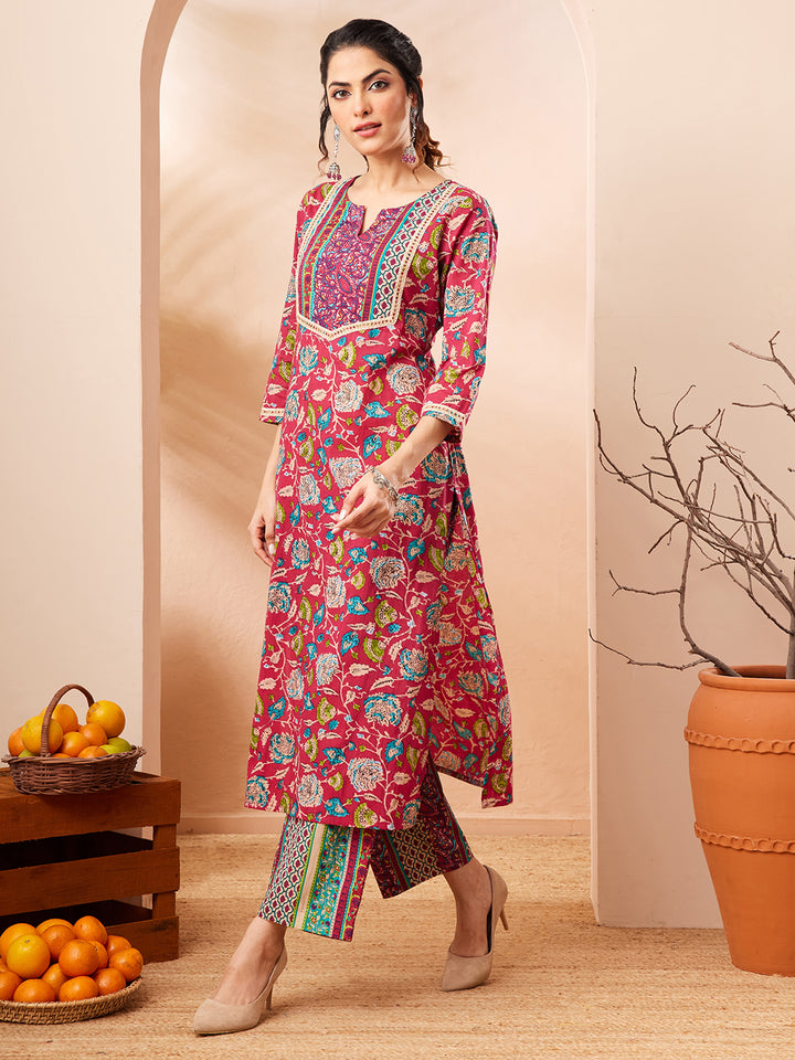 Pink 2-Piece Kurta Set