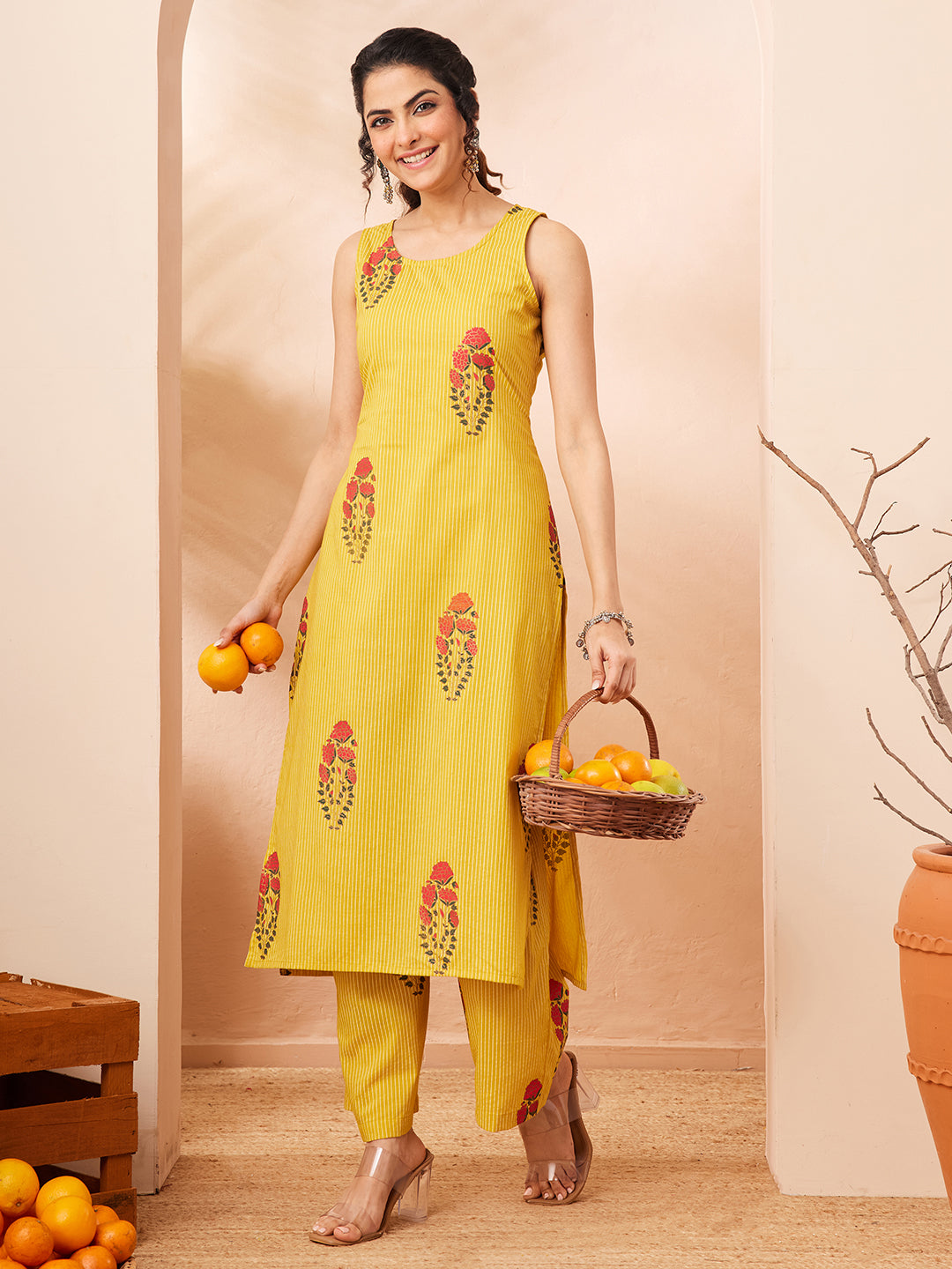 Yellow 2-Piece Kurta Set