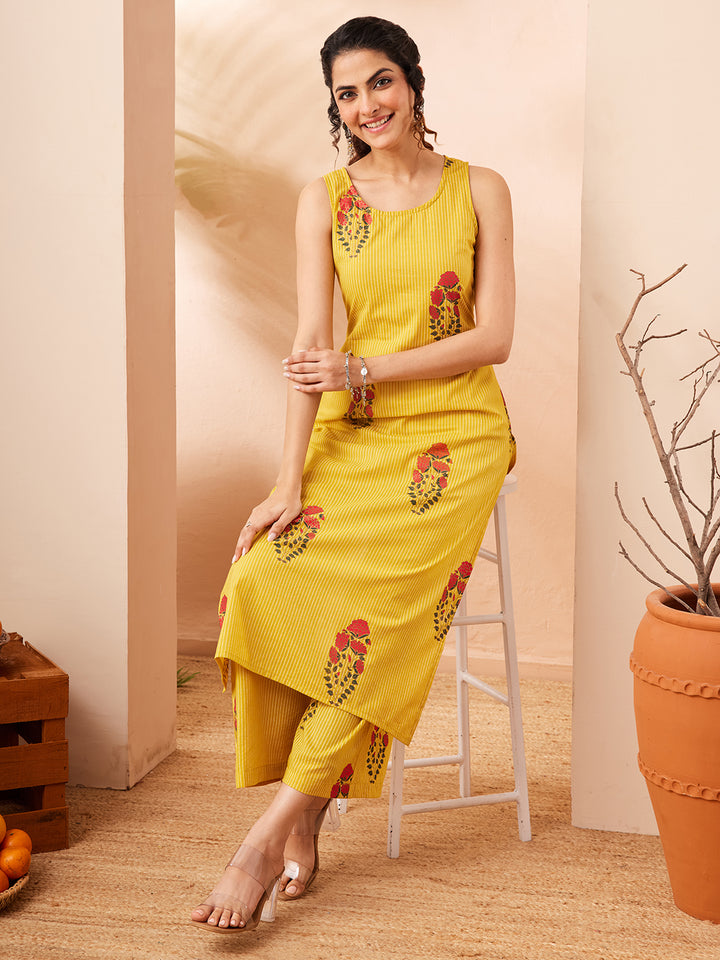Yellow 2-Piece Kurta Set