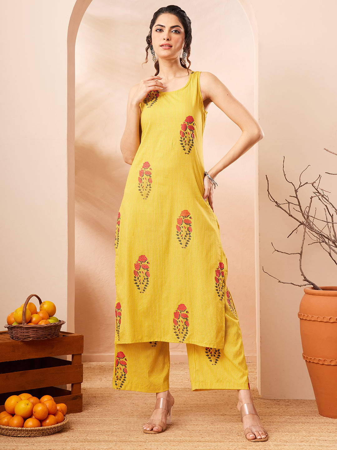 Yellow 2-Piece Kurta Set