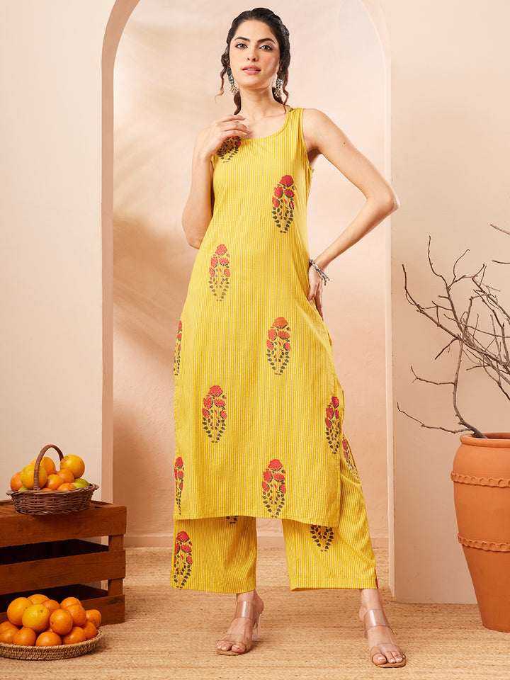Yellow 2-Piece Kurta Set