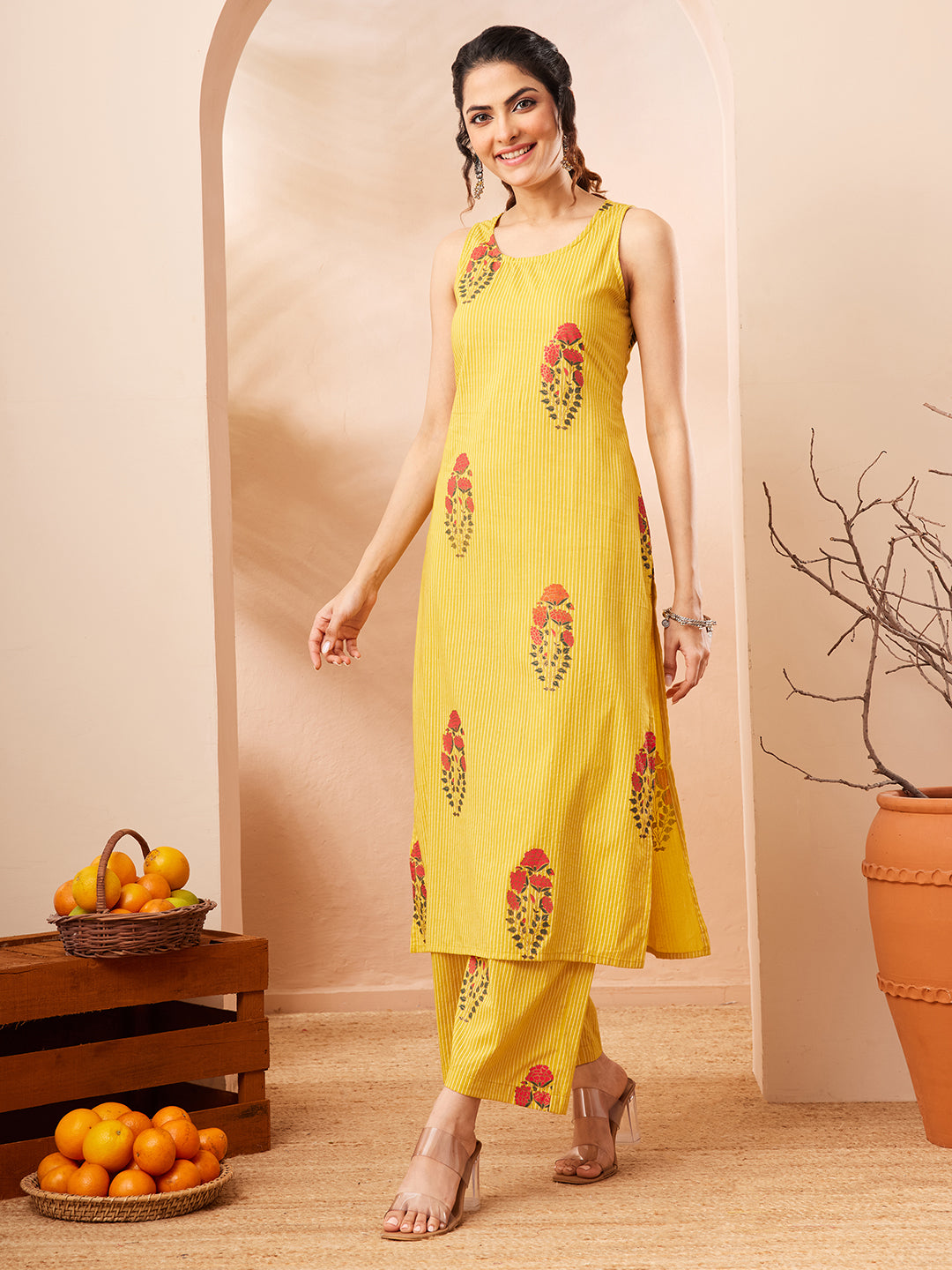 Yellow 2-Piece Kurta Set