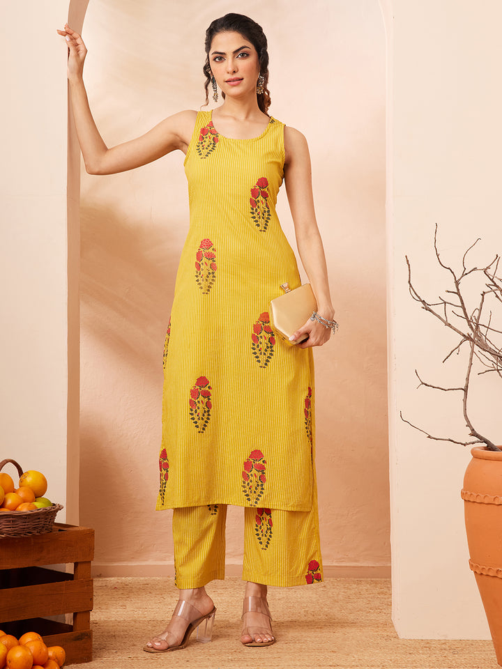 Yellow 2-Piece Kurta Set