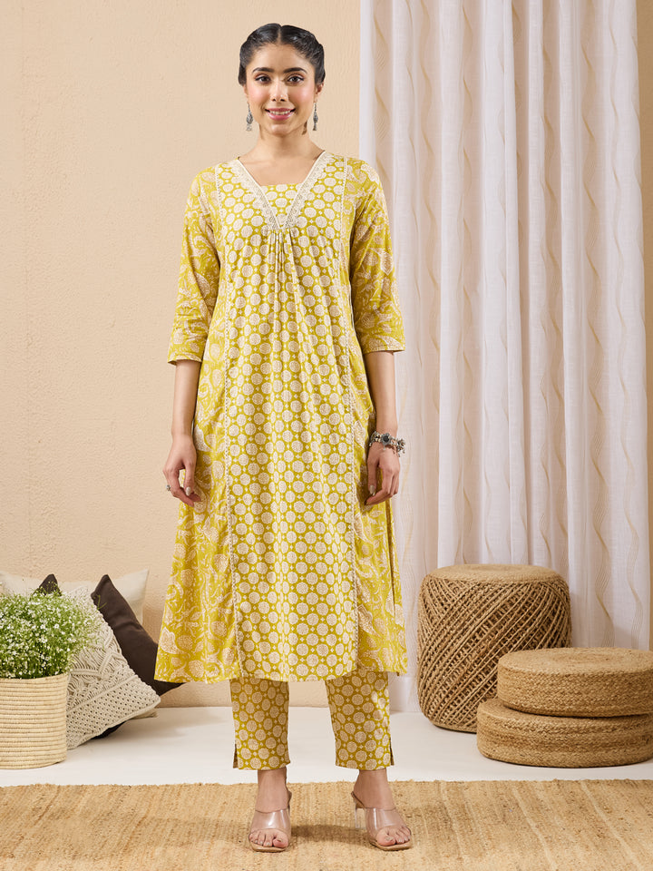 Yellow 2-Piece Kurta Set