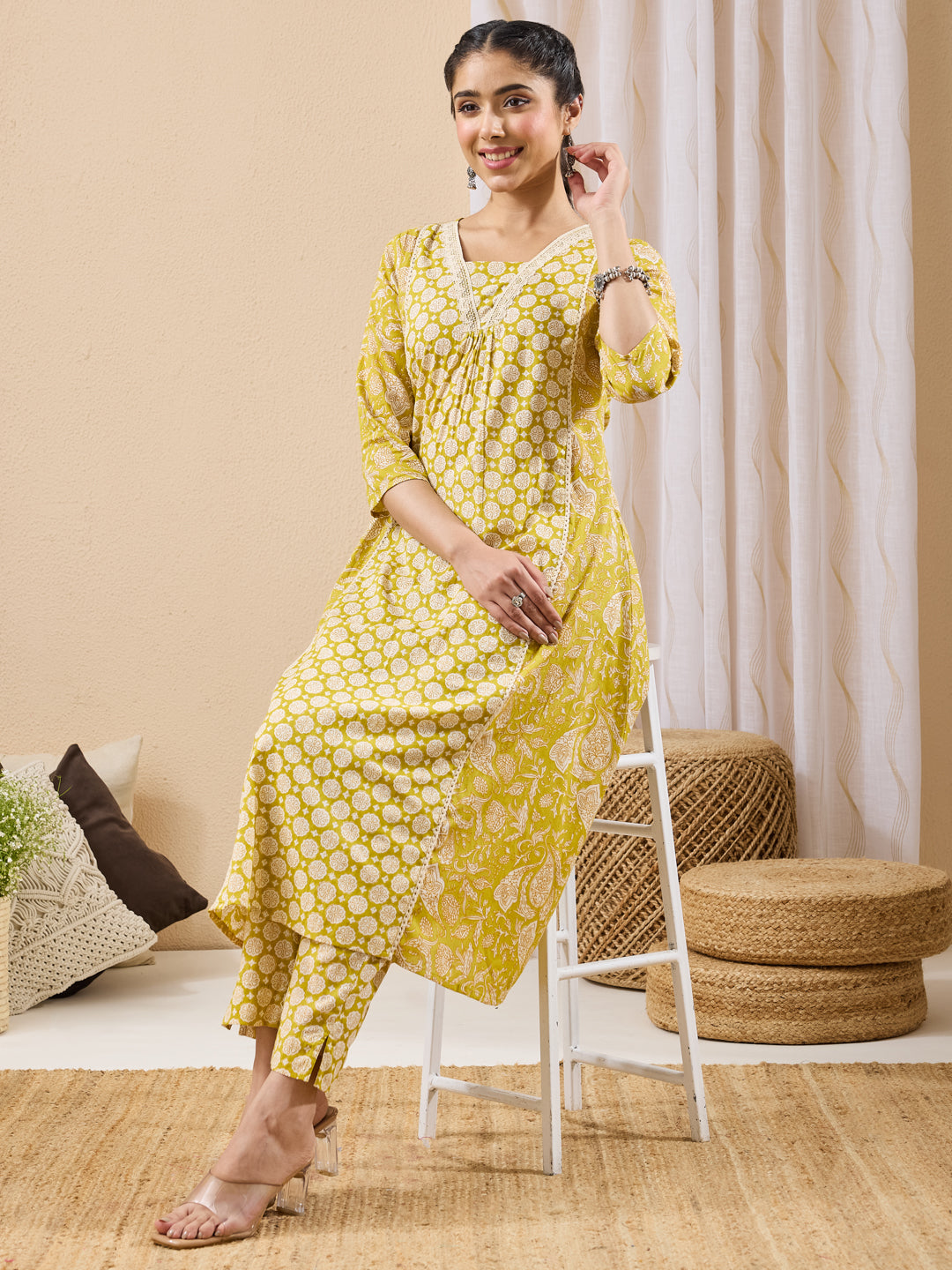 Yellow 2-Piece Kurta Set
