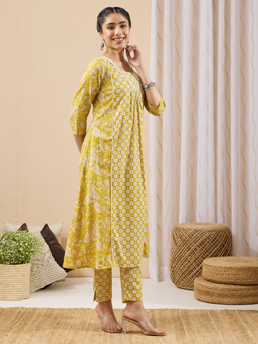 Yellow 2-Piece Kurta Set