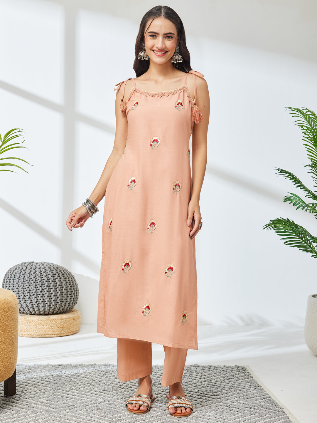 Pink 2-Piece Kurta Set