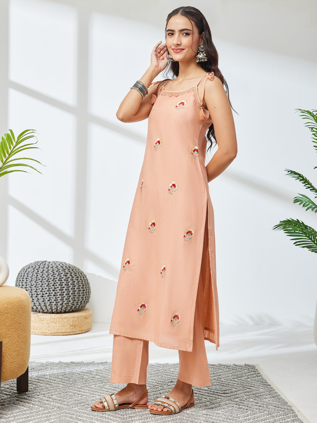 Pink 2-Piece Kurta Set