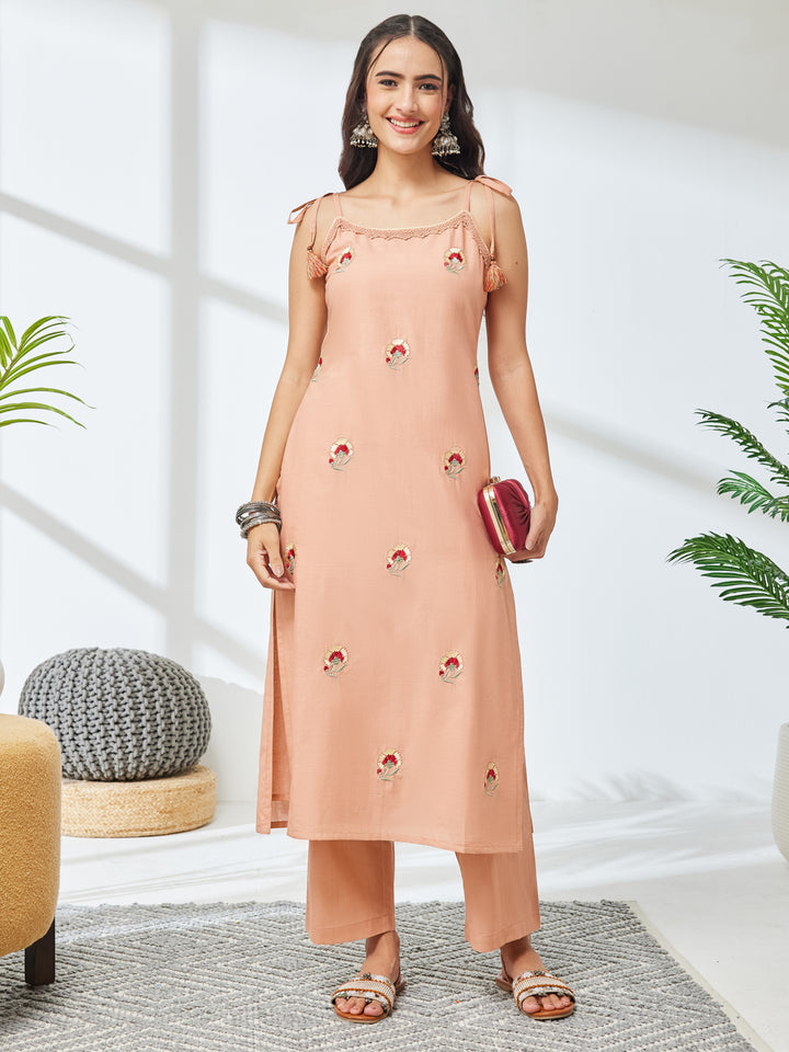 Pink 2-Piece Kurta Set