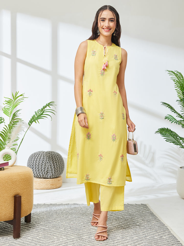 Yellow 2-Piece Kurta Set