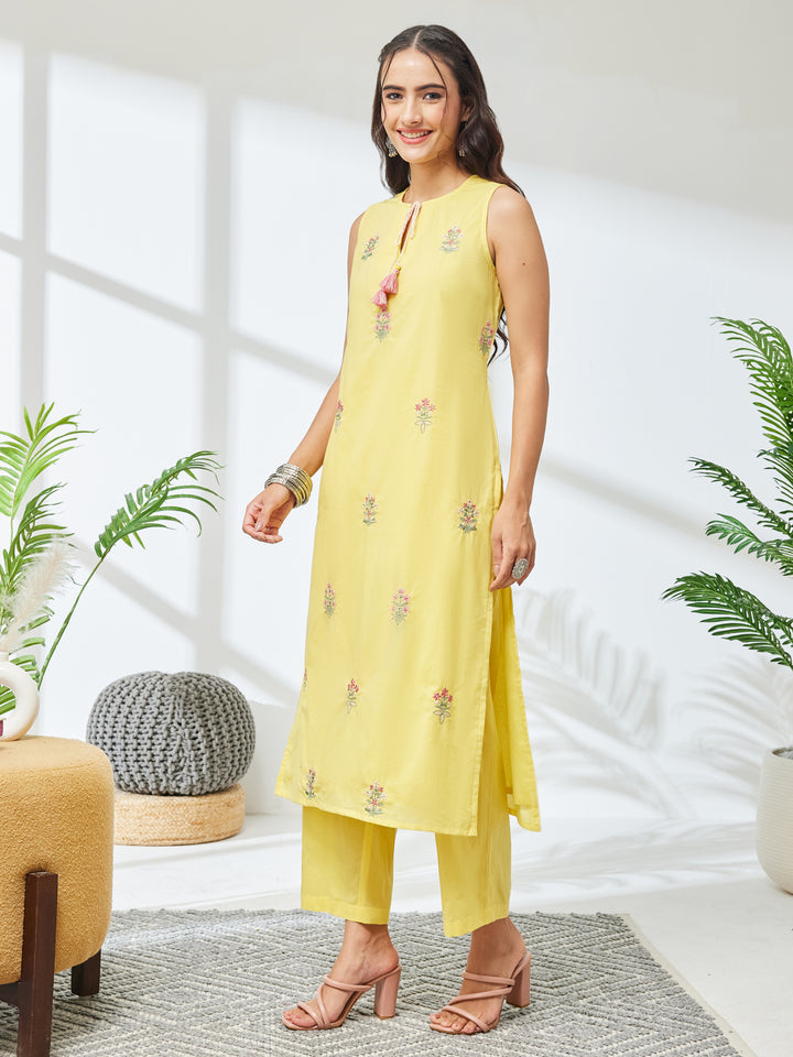 Yellow 2-Piece Kurta Set