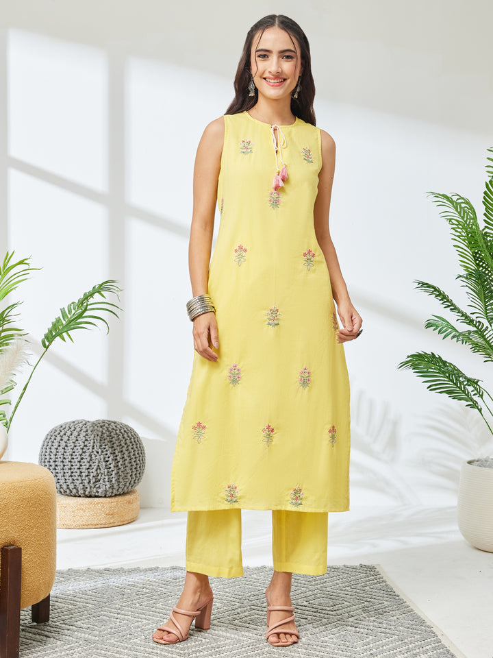 Yellow 2-Piece Kurta Set