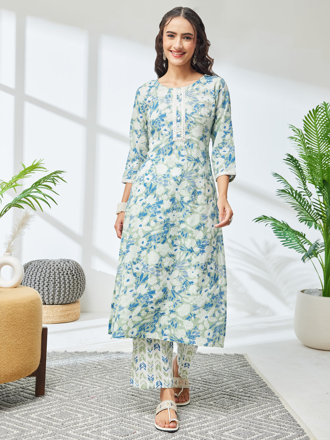 Green 2-Piece Kurta Set