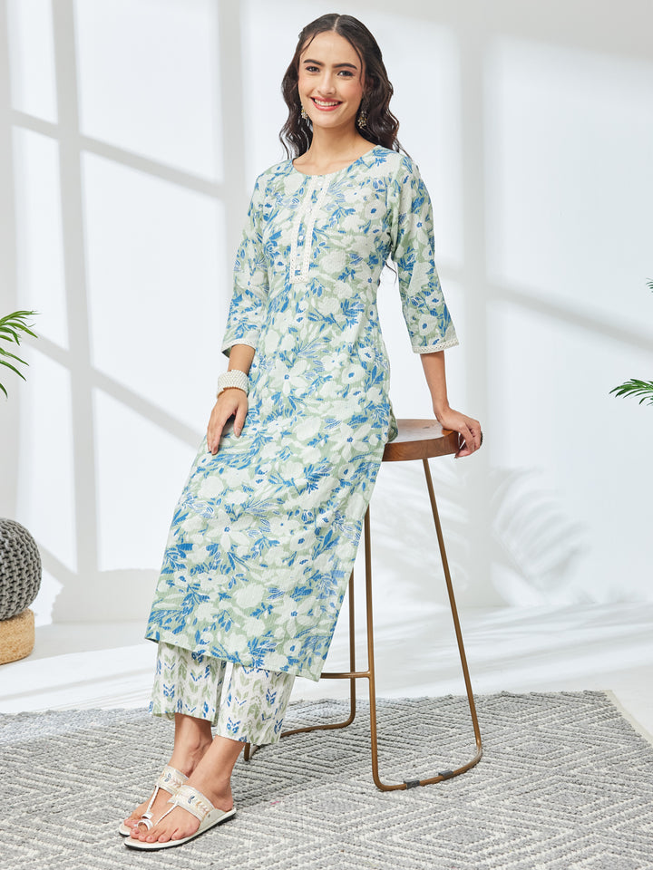 Green 2-Piece Kurta Set