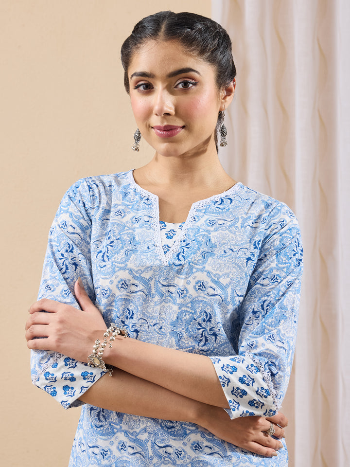 Blue 2-Piece Kurta Set