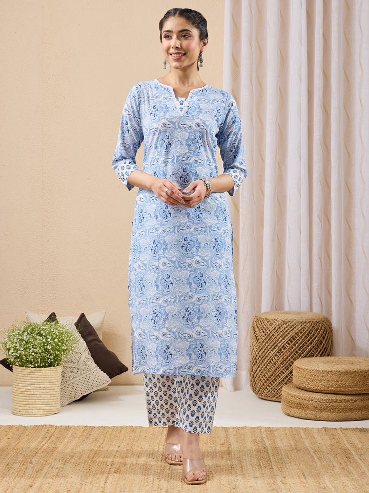 Blue 2-Piece Kurta Set
