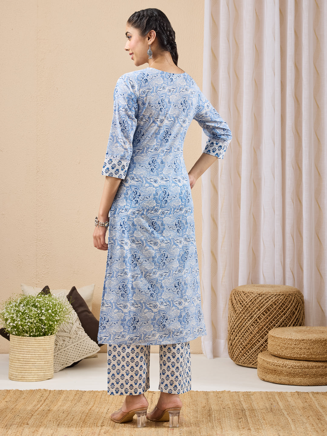 Blue 2-Piece Kurta Set