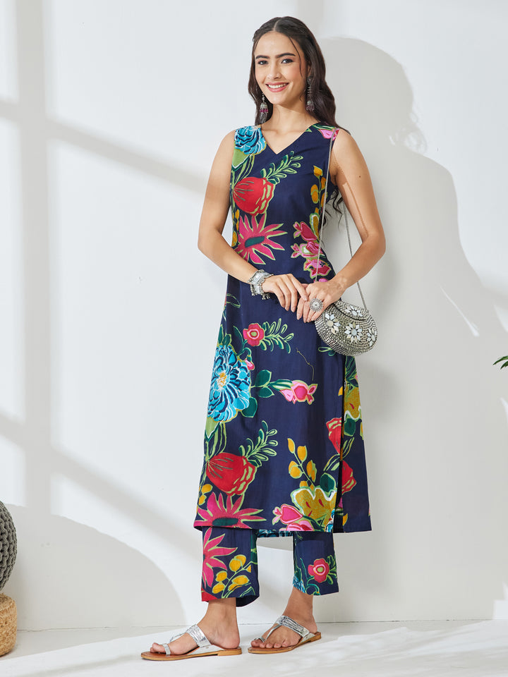 Blue 2-Piece Kurta Set