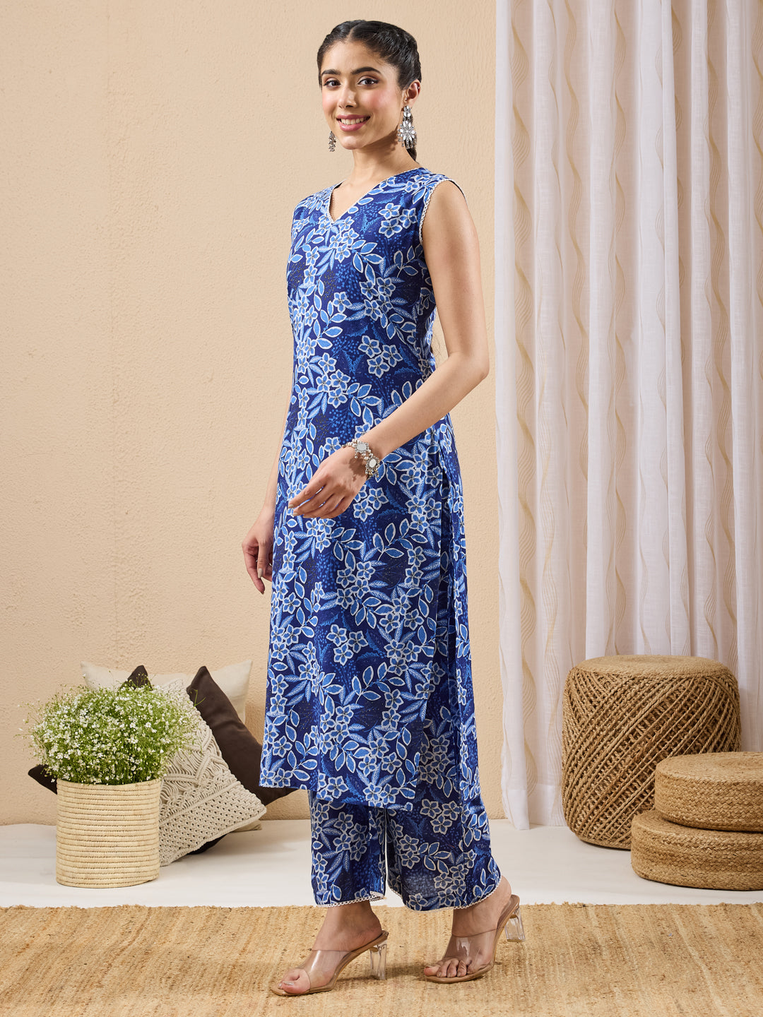 Blue 2-Piece Kurta Set