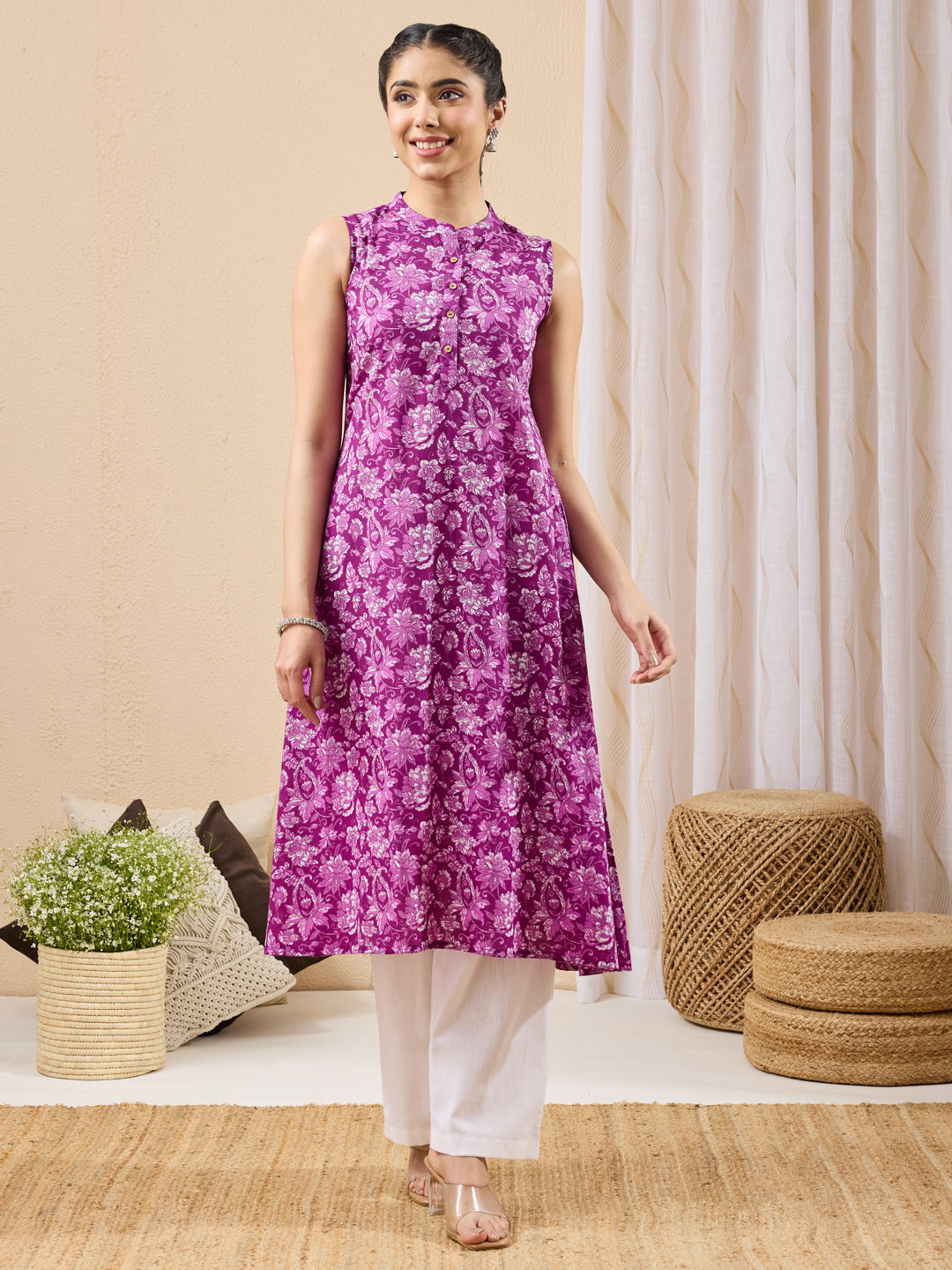 Purple Kurta