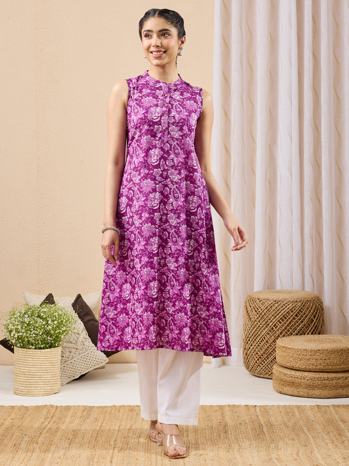 Purple Kurta