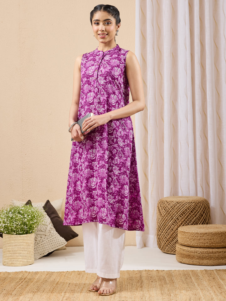 Purple Kurta