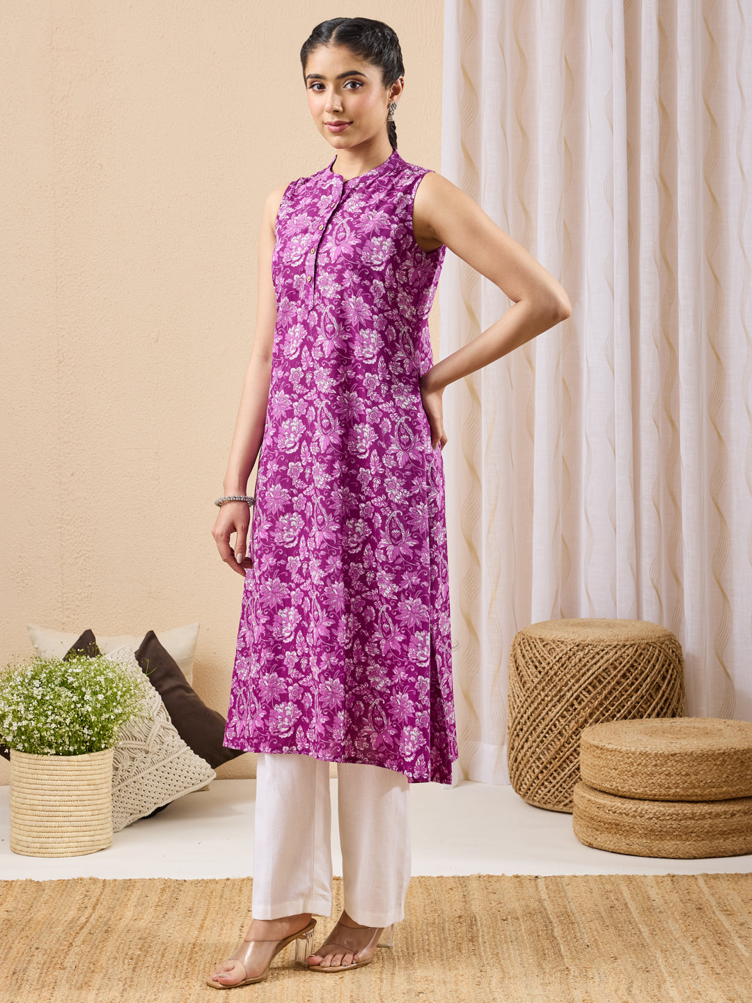 Purple Kurta