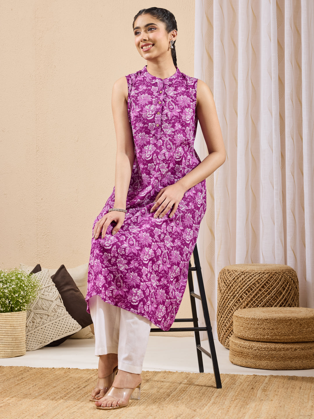 Purple Kurta