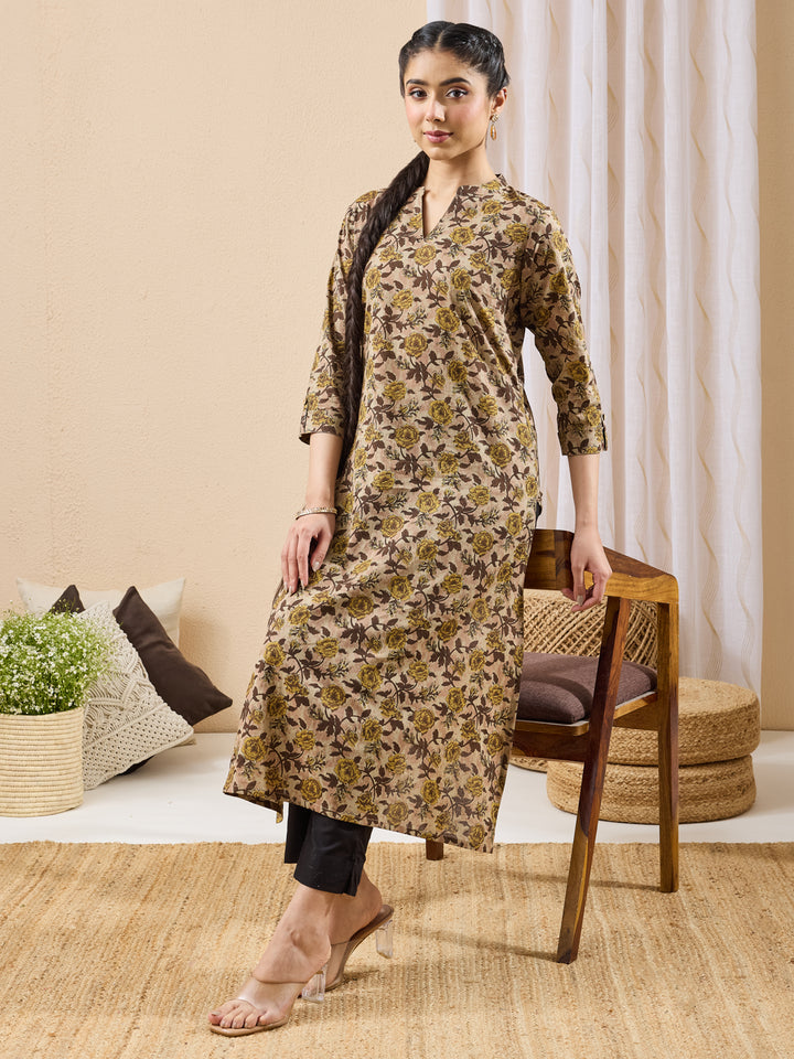 Brown Kurta