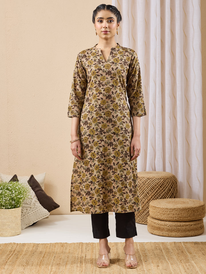 Brown Kurta