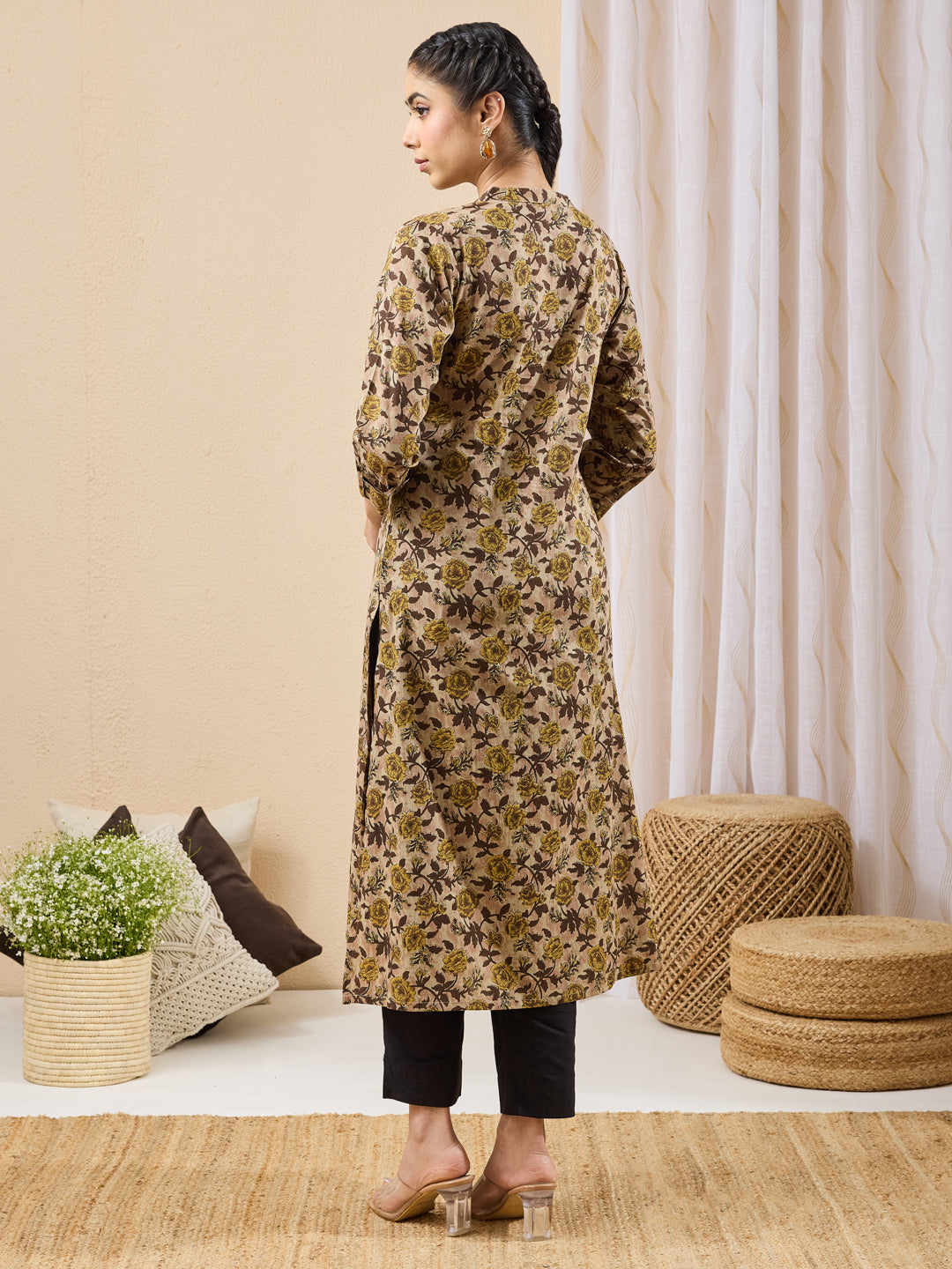 Brown Kurta