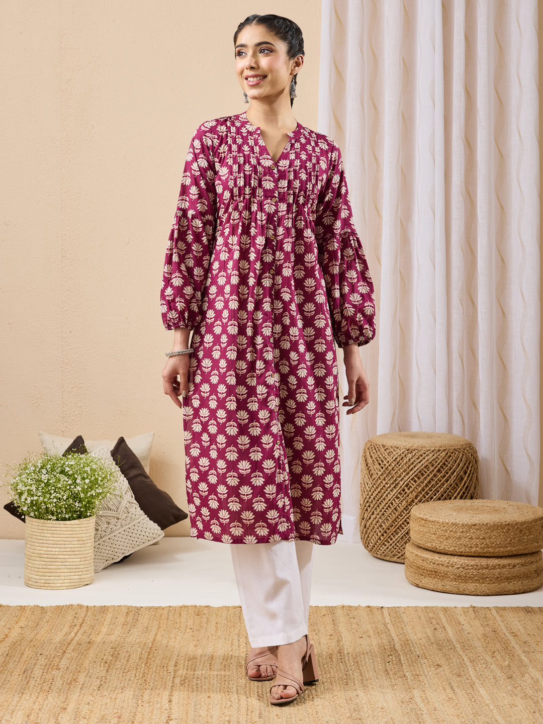Purple Kurta