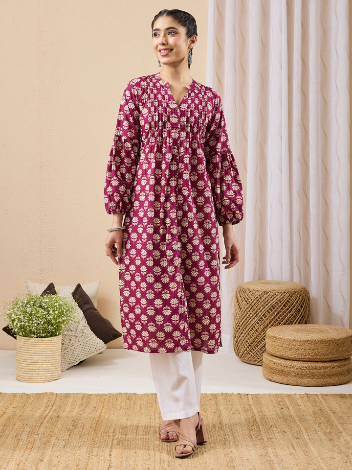 Purple Kurta