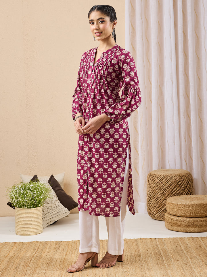 Purple Kurta